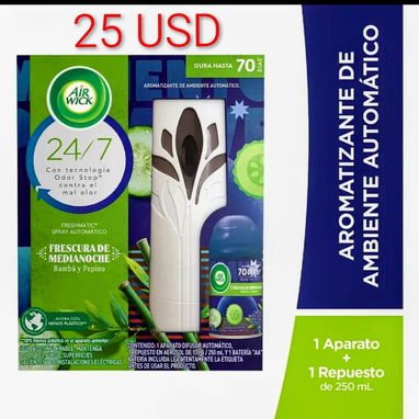 AMBIENTADOR AUTOMÁTICO BÚCARO DE BATERÍA AIR WICK - 6/9