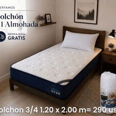 Colchones EDSMA: Resortes ensacados, viscoelasticos, capas de algodón más base 3 D. Originales del proveedor. - Img 123384676