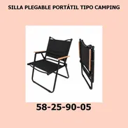 SILLA PLEGABLE PORTÁTIL TIPO CAMPING - Img 55729411