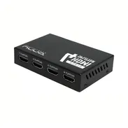 Splitter Unno Tekno HDMI 4K 30Hz 4 Puertos Deep Color 48-Bit Dolby DTS Extensor Señal Plug & Play Con Adaptador - Img 53077077