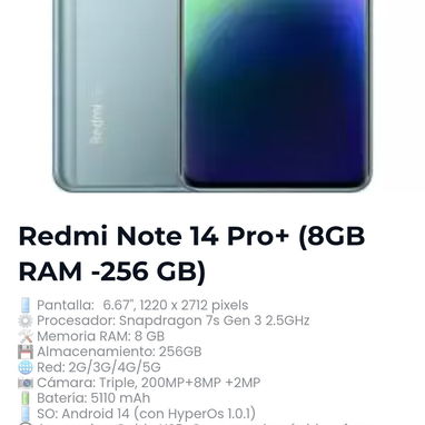 Note 14 ,note 14 pro plus, note 15,note 15 pro plus 5g, poco m7 tdo sellado nailon y caja global garantía x escrito 30 d - Img 115891666