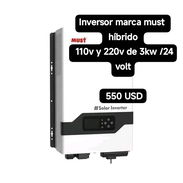 Inversor Must Hibrido 110V y 220V de 3kw/24volt - Img 56171383