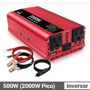 Inversor de Corriente 500W (Pico 2000W) DC 12V a 110V AC - Img 55968151
