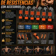 🏋️‍♂️ MODO GYM 🏋️‍♂️KIT DE BANDAS DE RESISTENCIAS CON ACCESORIOS. MENSAJERÍA CON FACTURA. 📲 54833699 - Img 55814427