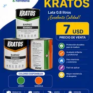 Barniz Sintético Kratos 0.8 lts. Color Verde, Naranja - Img 55225747