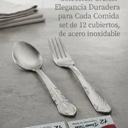 Set 12 Cubiertos de Acero Inoxidable - Img 57826869