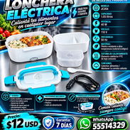 Lonchera Eléctrica, colores disponibles, rosada, verde y azul aqua. Entrega de Factura. Variedad de productos - Img 57585425