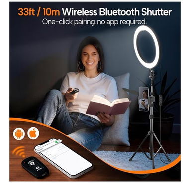 Aro de Luz LED Regulable de 10 pulgadas - Img 123327359