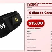 CINTURÓN DE ENTRENAMIENTO PARA GIMNASIO VPT#-0082 - Img 56304472