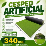 ✨ ¡CÉSPED. ARTIFICIAL! ✨ Césped artificial para jardín ✅ Medidas : 1cm x2m x25m 🛡️ Garantía: 1 mes 🚚 MENSAJERÍA X M - Img 57790669