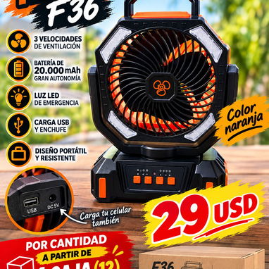 Ventiladores recargable por cantidad f6-f36-f22 - 2/3