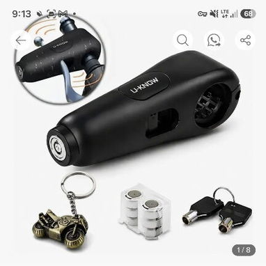 Alarma Antirrobo para Moto, Bicimoto, Bicicleta, kit completo con juego de baterías de repuesto, llavero. - 2/7