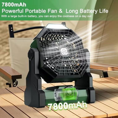 ✨🏠✨Ventilador Portátil Recargable con Luz LED✨🏠✨ - Img 126095872