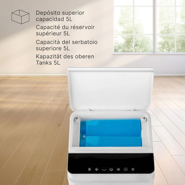 VENTILADOR CLIMATIZADOR FRIO CON MANDO, de 5L, TACTIL, con 2 Enfriadores. NUEVO! Sellado en su Caja! - Img 103770034
