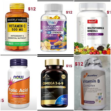 Multivitaminas Vitamina C Omega 3 Zinc Completo B Ácido fólico Glucosamina - Img 120695842