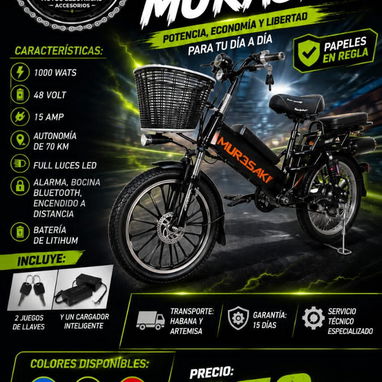 moto eléctrica, bicimoto, moto de combustión, bicicleta eléctrica, patineta eléctrica, triciclo y accesorios - Img 123561153