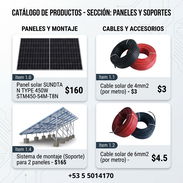 Inversores, Baterías, Cable solar, sistemas de Montaje, y más - Img 56867120