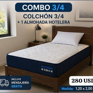 Ofertas de colchon de alta calidad+almohadas y mensajeria GRATIS!!! - Img 120216109