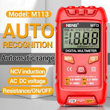 ANENG M113 multímetro digital compacto y portátil, diseñado para la medición de voltaje AC/DC, resistencia y continuidad - 7/10