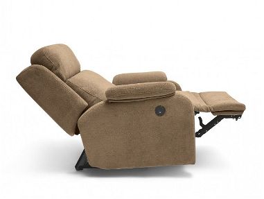 Butaca o Sillón relax reclinable tapizado en color beige. - Img main-image