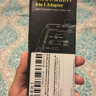 Adaptador 8 en 1 tipo c hdtv nuevo sellado en caja - 2/2