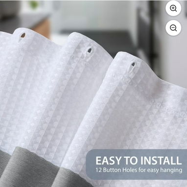 ** Cortinas de Baño de Tela Gruesa - Img 122217145