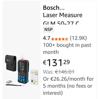 Medidor de distancia láser profesional de bosch alemania nuevo hay idioma español - 5/5