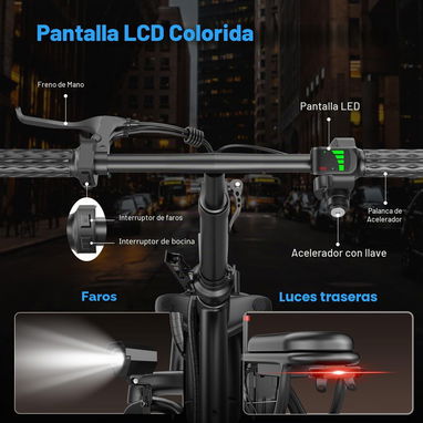 Bicicleta electrica plegable ASKGO - 5/7