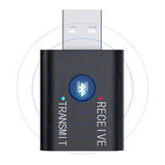 Adaptador inalámbrico USB 2 en 1 compatible con Bluetooth, transmisor 5,0 para ordenador, TV, portátil, altavoz, auricul - Img 55585037