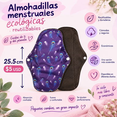 Intimas almohadillas reutilizables ecológicas de fibra de bambú y algodón sanas salud ph equilibrio - 2/5