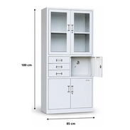 Escaparate de metal con caja fuerte - Img 58038236