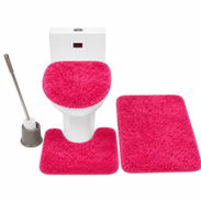 Set de Alfombras de 3 Piezas + Escobilla Sanitaria con Base - Img 55735927