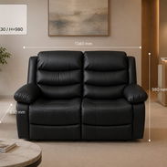 Asiento reclinable en negro. Vedado - Img 55984569