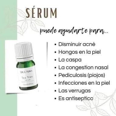 Sérum de Tea Tree para el acné, resequedad y caspa, elimina los hongos  ayuda a eliminar verrugas - Img 118621752