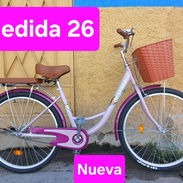 Bicicletas de paseo medida 26 para mujer nuevas en su caja con cesta y parrilla - Img 56609765