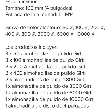 Juego de motas para pulir - 6/6