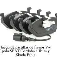 Juego de pastillas de frenos Skoda Fabia Vw polo SEAT Ibiza Córdoba - Img 56318280