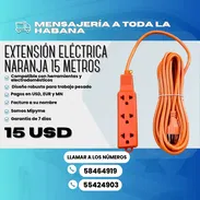 🔌 EXTENSIÓN ELÉCTRICA NARANJA 15M S.P.C 💲Precio: 15 USD - Img 56702863