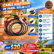 ⚡CABLE ⚡ ADAPATADOR DE PANEL SOLAR A CC. TENEMOS MENSAJERÍA CON FACTURA Y GARANTÍA. 📲 54833699 - Img 57921146