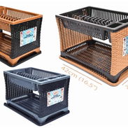 Escurridor para platos plasticos de 2 niveles - Img 56871333