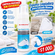 Espuma para limpiar zapatos blancos. - Img 57911713