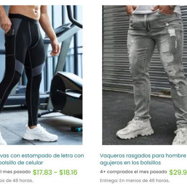 Pantalones hombre de sport y salir / Pantalón de traje / Vaqueros - 2/3