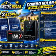 INVERSOR SURRY 4000 + BATERÍA DE 25 x 100 + 2 PANELES DE 625 w en 1350 USD - Img 57877737
