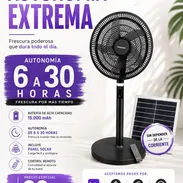 Ventilador Solar Recargable 15,000 mAh | 6-30 Horas de Autonomía | Panel Solar + Control Remoto Mantente fresco incluso - Img 56429364