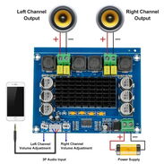 Amplificador de 2x120w clase D. Solución a bafles y equipos de audio dañados - Img 44633395