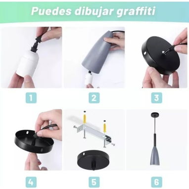 Lámpara de techo colgante decorativa moderna(juego de 3 lámparas). Nueva - Img 99715985