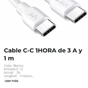 Cable C-C 1HORA de 3 A y 1 m - Img 56162153