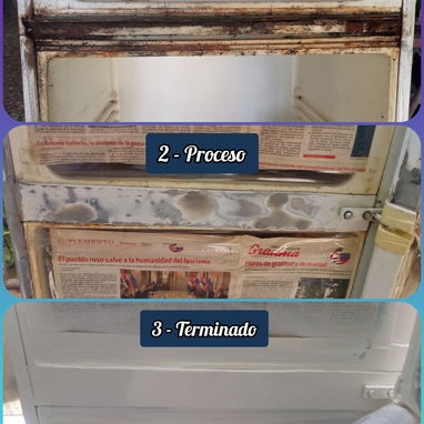 Taller de chapisteria y pintura de refrigeradores,neveras y más - 3/4