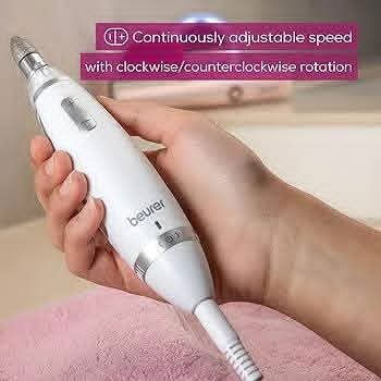 💅✨ BEURER – SET ELÉCTRICO DE MANICURA Y PEDICURA ✨💅  ¡Cuida y embellece tus uñas desde casa! 🥰  🔹 Taladro eléctrico - 2/7