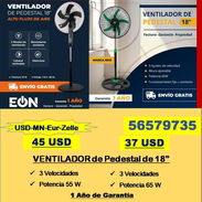 FG-VENTILADORES de Pedestal de 18".. 56579735./(USD-MN-Eur-Zelle)/Recogida Marianao/garantía 1A/ENVÍO GRATIS - Img 54098010